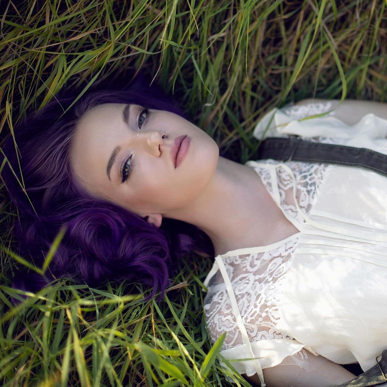 100% vegan și fără cruzime Vibrant Semi Permanent Hair Colour Dye - Purple AF 165 ml e Vopsea pentru par Naty Shop