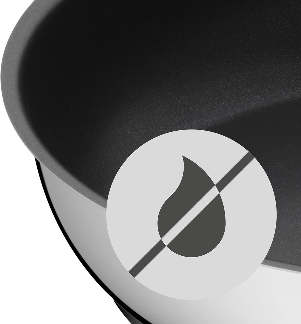 WMF Devil padella 20 cm, padella per induzione, acciaio inox Cromargan, manico in plastica Pentole e Padelle Naty Shop