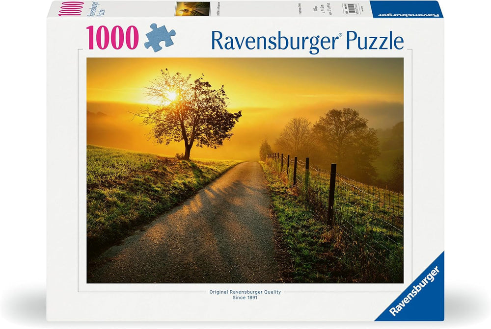 Ravensburger Puzzle 1000 piese Peisaj în soarele dimineții - Puzzle colorat pentru adulți și copii în calitate dovedită Puzzle Naty Shop