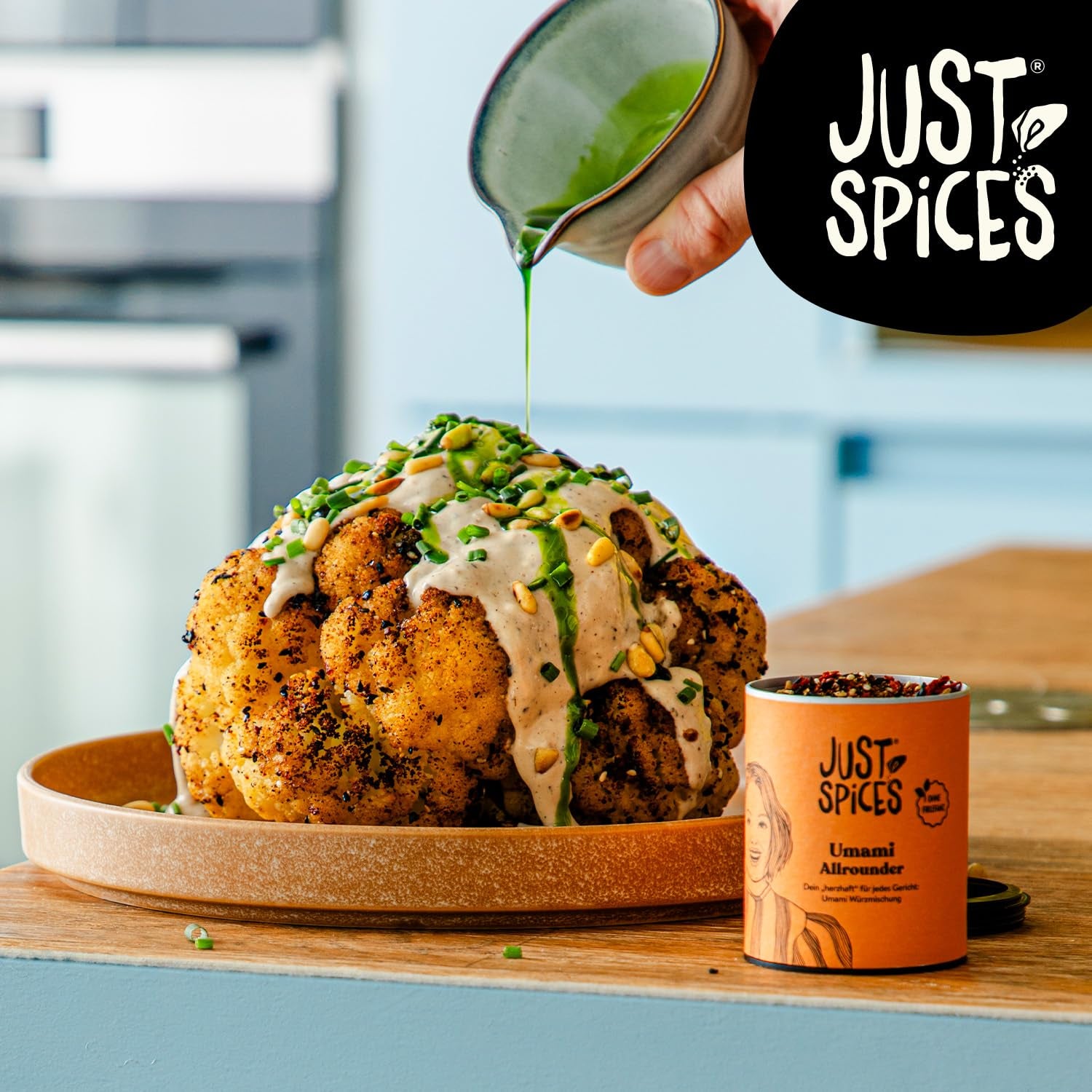 Just Spices Umami Allrounder I Soßen, Fleisch, Gemüse & mehr herzhaft würzen I Gewürzdose, 55 g