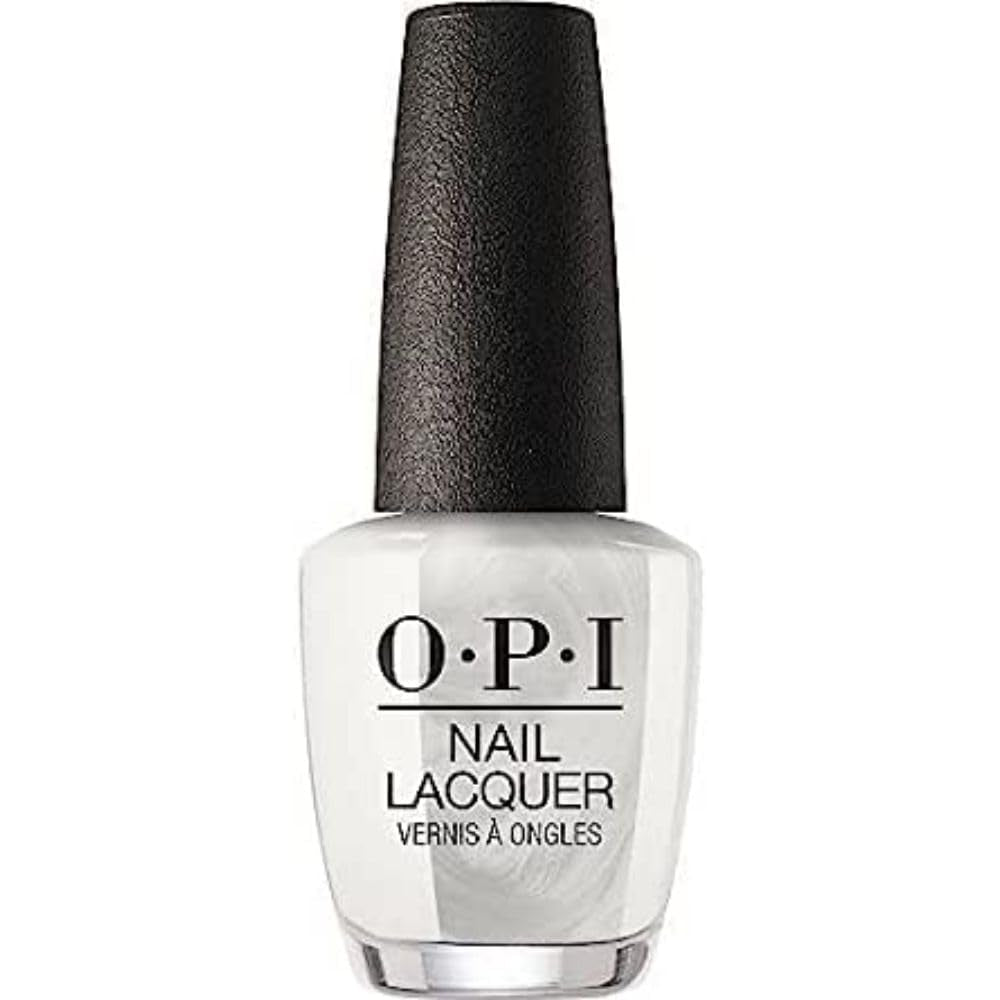 Oja OPI Nail Lacquer White Shades – Oja cu uscare rapidă, rezistentă la ciobire și de lungă durată – durează până la 7 zile – cu pensulă ProWide extra-lată