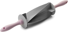 RODILLO CORTADOR DE Croissant, Plastica, grigio/rosa, 18 x 18 x 10 cm