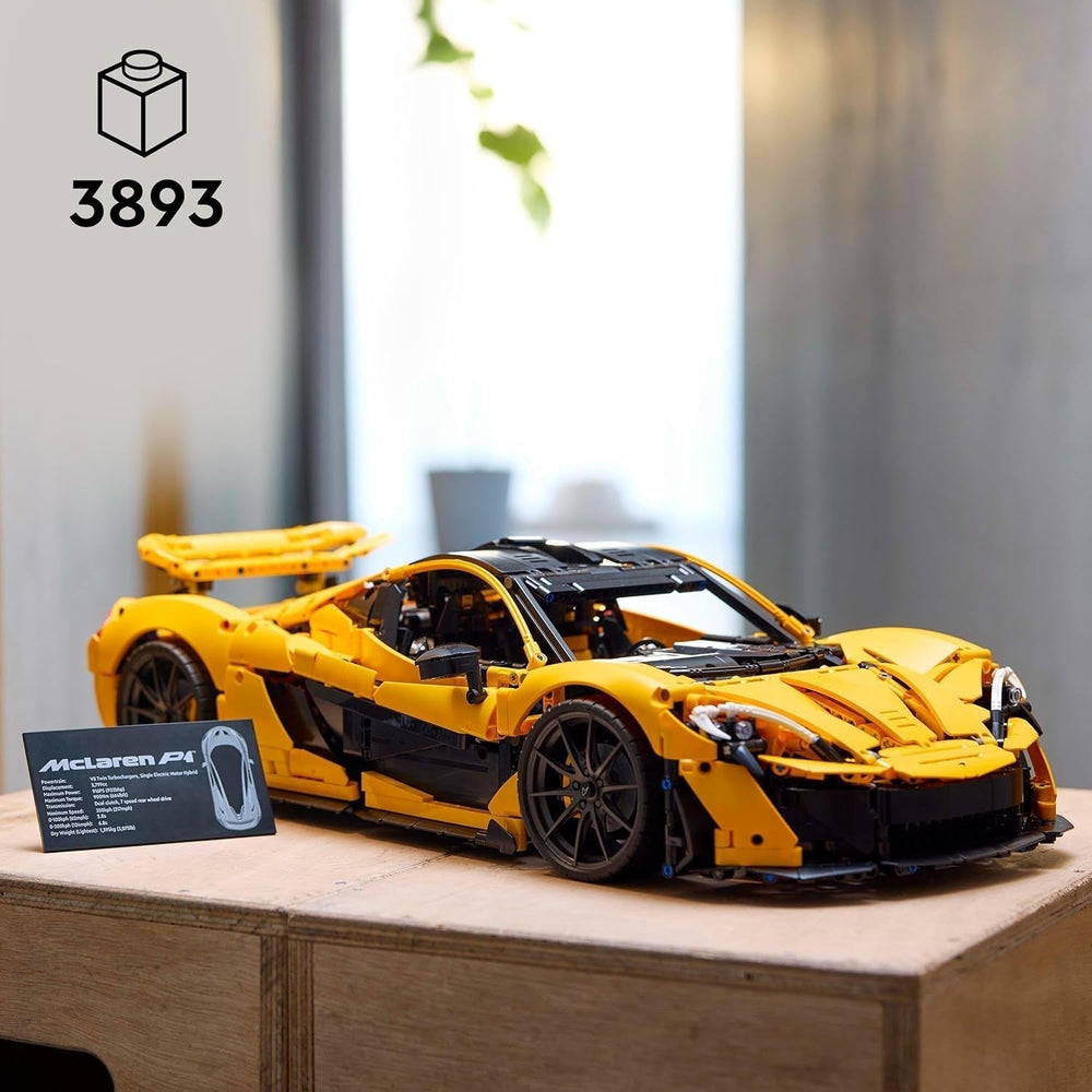 LEGO Technic Mclaren P1 Super Sports Car Set per adulti Appassionati di auto Regalo Motore a pistoni V8 Trasmissione a 7 velocità Modellino in scala Set di auto giocattolo 42172 Set di costruzione Acquista il negozio LEGO