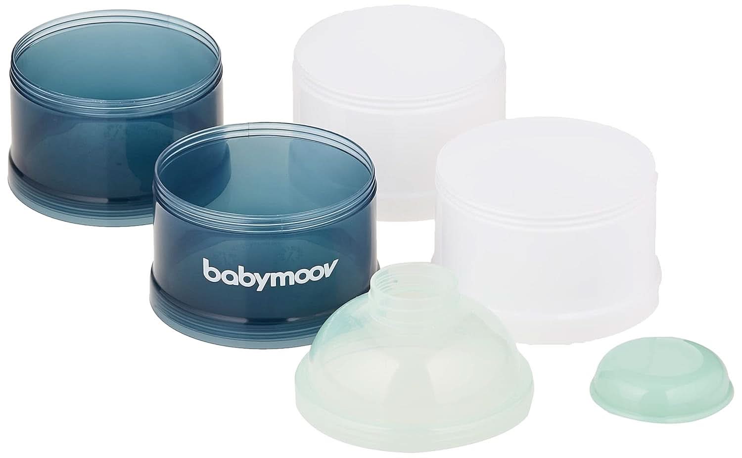 Babymoov Milchpulver-Portionierer, Arctic Blue, 4 Fächer Accessori Alimentazione e Allattamento Bebe Naty Shop