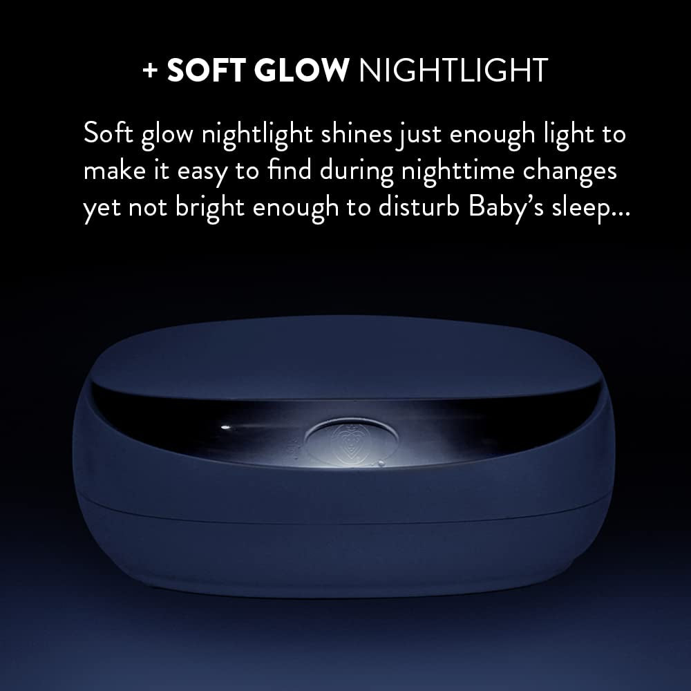 Scaldasalviette Prince Lionheart EVO per salviettine umidificate usa e getta per bambini con sistema Ever-Fresh con luce notturna riscaldante (adattatori UE) 1 pezzo (1 confezione)