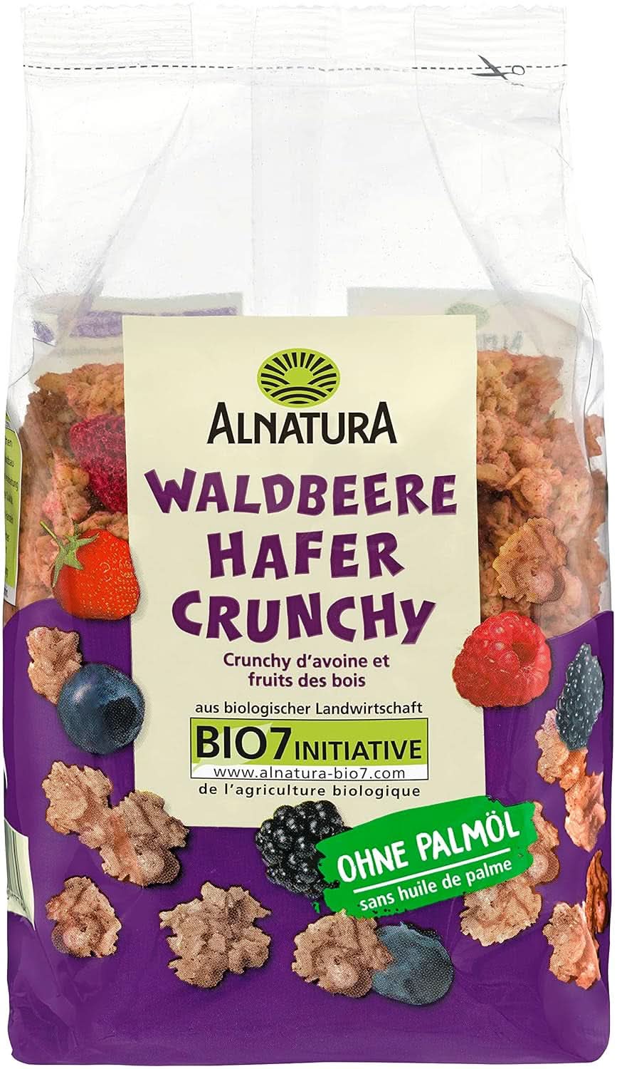 Avena Biologica Croccante Ai Frutti Di Bosco, 375 grammi Naty Shop Cereali 375 grammi Fragole