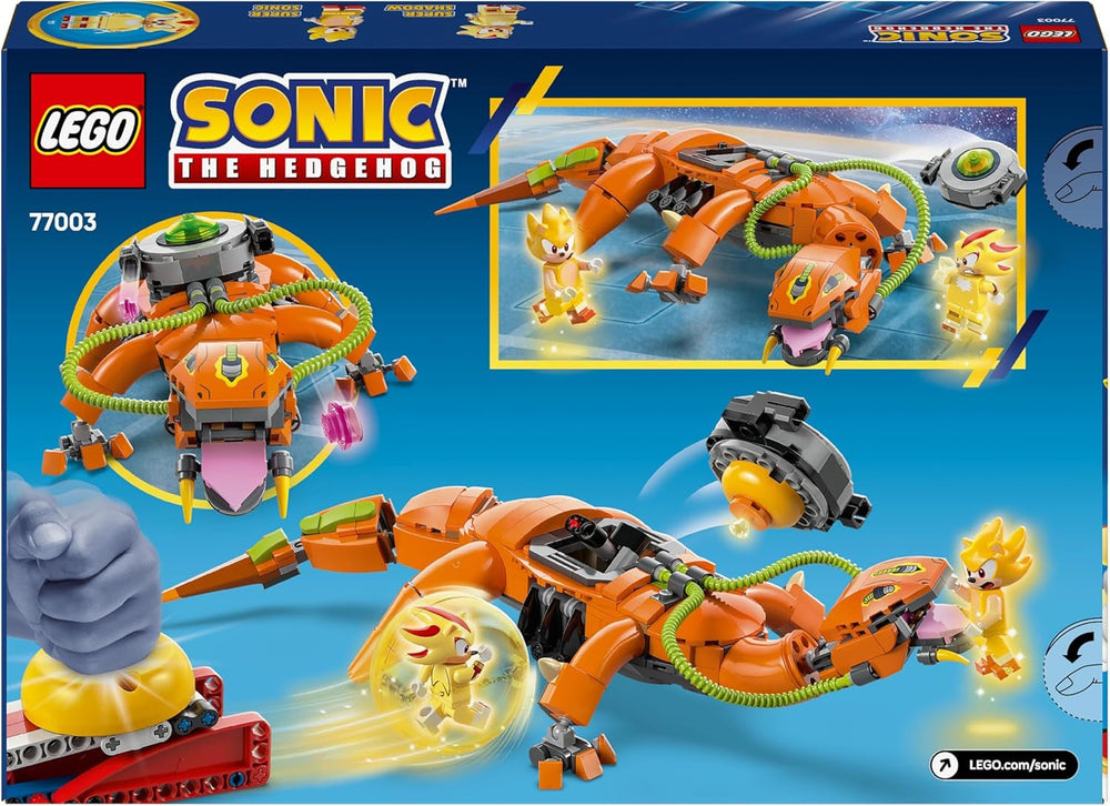 LEGO Sonic il riccio Super Shadow vs. Biolizard, giocattolo per giocatori, regalo per ragazzi e ragazze, set da gioco da collezione per bambini e appassionati di videogiochi, con personaggi 77003 Set da costruzione Besuche den LEGO-Store