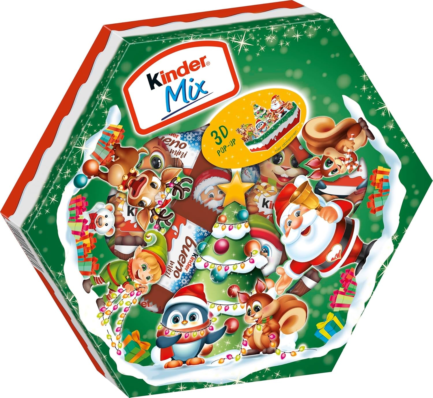 Piatto natalizio Kinder Mix - deliziose specialità al cioccolato della linea Kinder - 143g