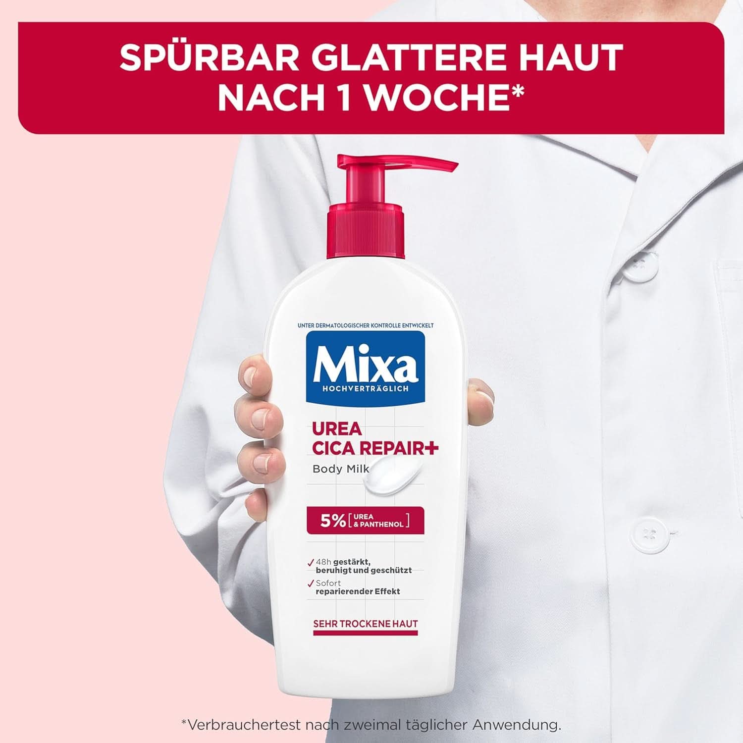 Mixa Urea Cica Lozione Corpo XXL, Con urea e pantenolo rigenerante, Latte corpo lenitivo e protettivo, Per pelli secche, 400 ml Doccia e bagno Naty Shop