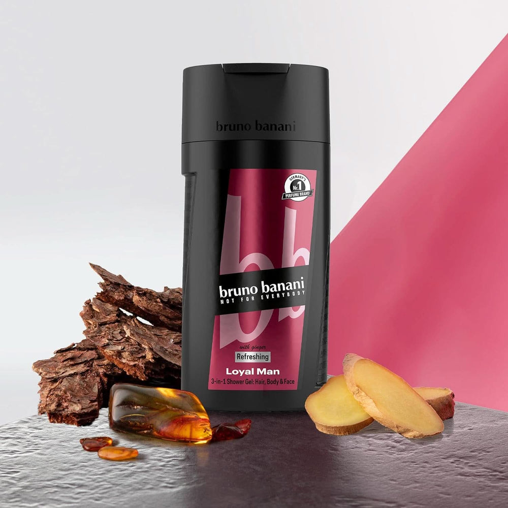 Bruno Banani Loyal Man Gel doccia 3 in 1 per corpo, capelli e viso, uomo, 250 ml Doccia e bagno Naty Shop
