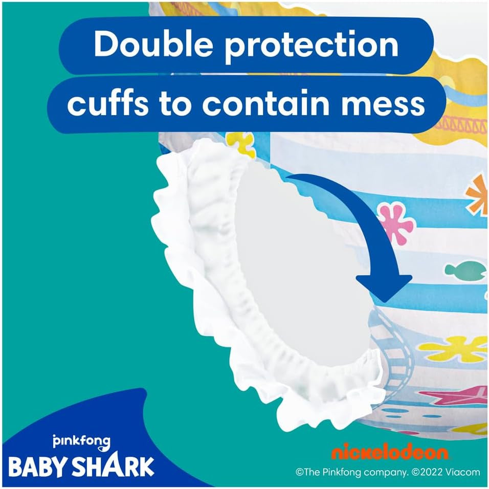Pampers (vecchia versione), pantaloncini da bagno usa e getta Splashers - Taglia 5/6 (14 kg+) - Scatola da 8 confezioni da 10