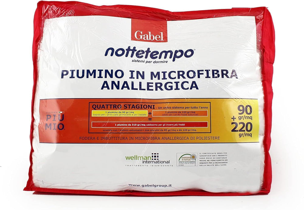 Letto matrimoniale Gabel Vier Jahreszeiten Piumini e Trapunte Naty Shop 205X200X2.3 Cm