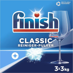 Detersivo in polvere Finish Classic, senza fosfati - per un risultato brillante nel lavaggio dei piatti Naty Shop Detersivi Cucina 3 x 3 Kg