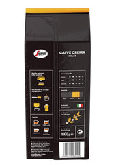 Segafredo Zanetti Caffè Crema Dolce - Boabe întregi (pachet de 1 kg) - Potrivit pentru Caffè Crema - Boabe de cafea prăjite ușor spre mediu, cu gust blând și echilibrat (pachet de 2)