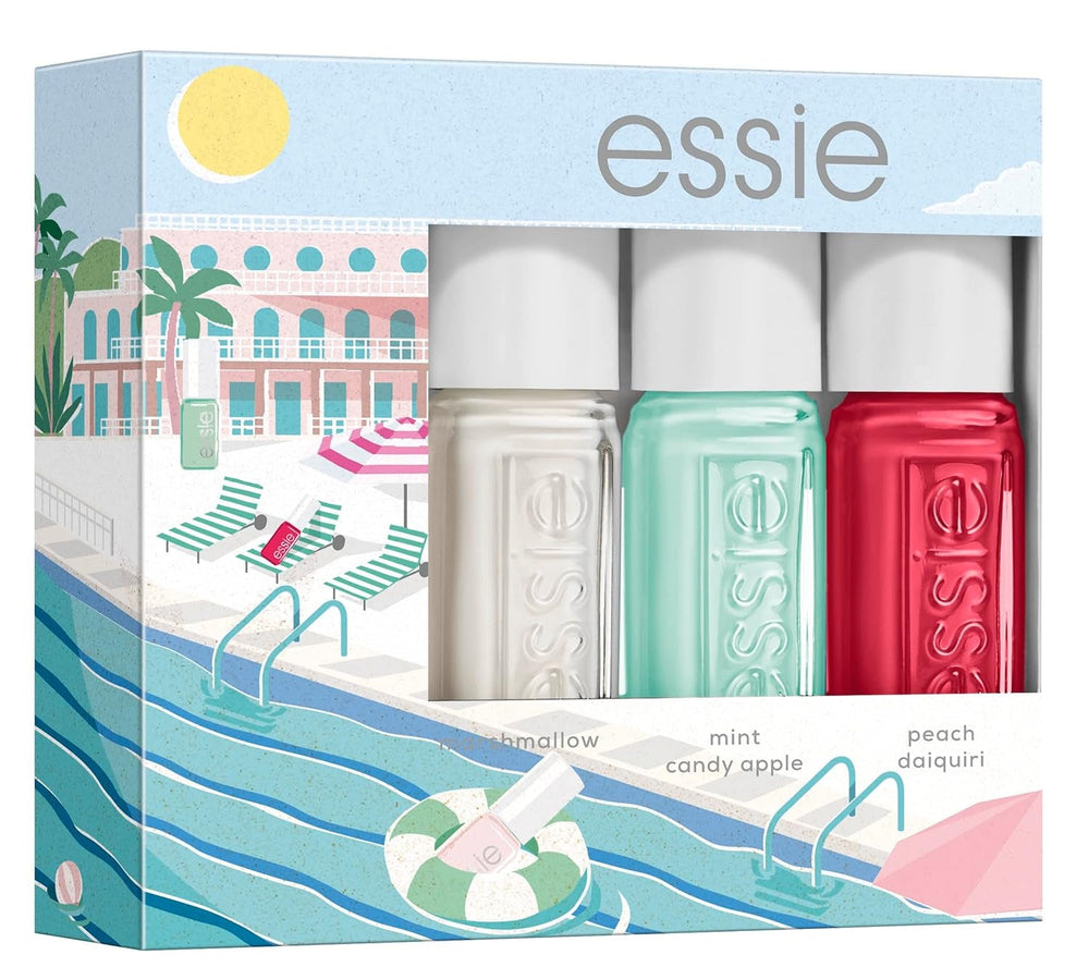 Set Essie Nailart pentru manichiură franceză (nr. 01 blanc, nr. 13 mademoiselle), ojă exclusivă: de înaltă calitate, rezistentă și intens colorată