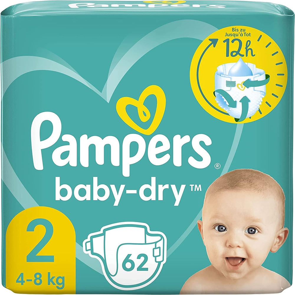 Pannolini Pampers Baby-Dry, taglia 8, 43 pannolini, da 19 kg, confezione Jumbo+