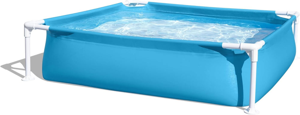 Piscina Bestway My First Frame 122 x 122 x 30,5 cm, blu, rettangolare