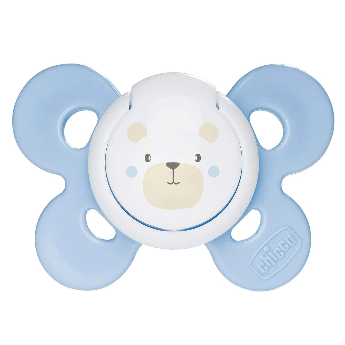 Chicco PhysioForma Comfort Suzetă 16-36 Luni, Suzetă pentru bebeluși cu tetină din silicon, 1 bucată, Susține respirația fiziologică și dezvoltarea orală corectă, Albastră