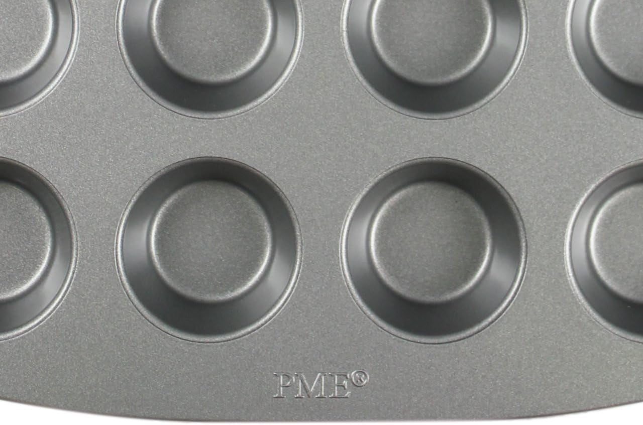 CSB111 Antihaftbeschichtete Mini-Muffinform Mit 24 Löchern Aus Karbonstahl, Edelstahl, Argento, 39.4 X 24.6 X 2.1 Cm Stampi e vassoi per cuocere Naty Shop