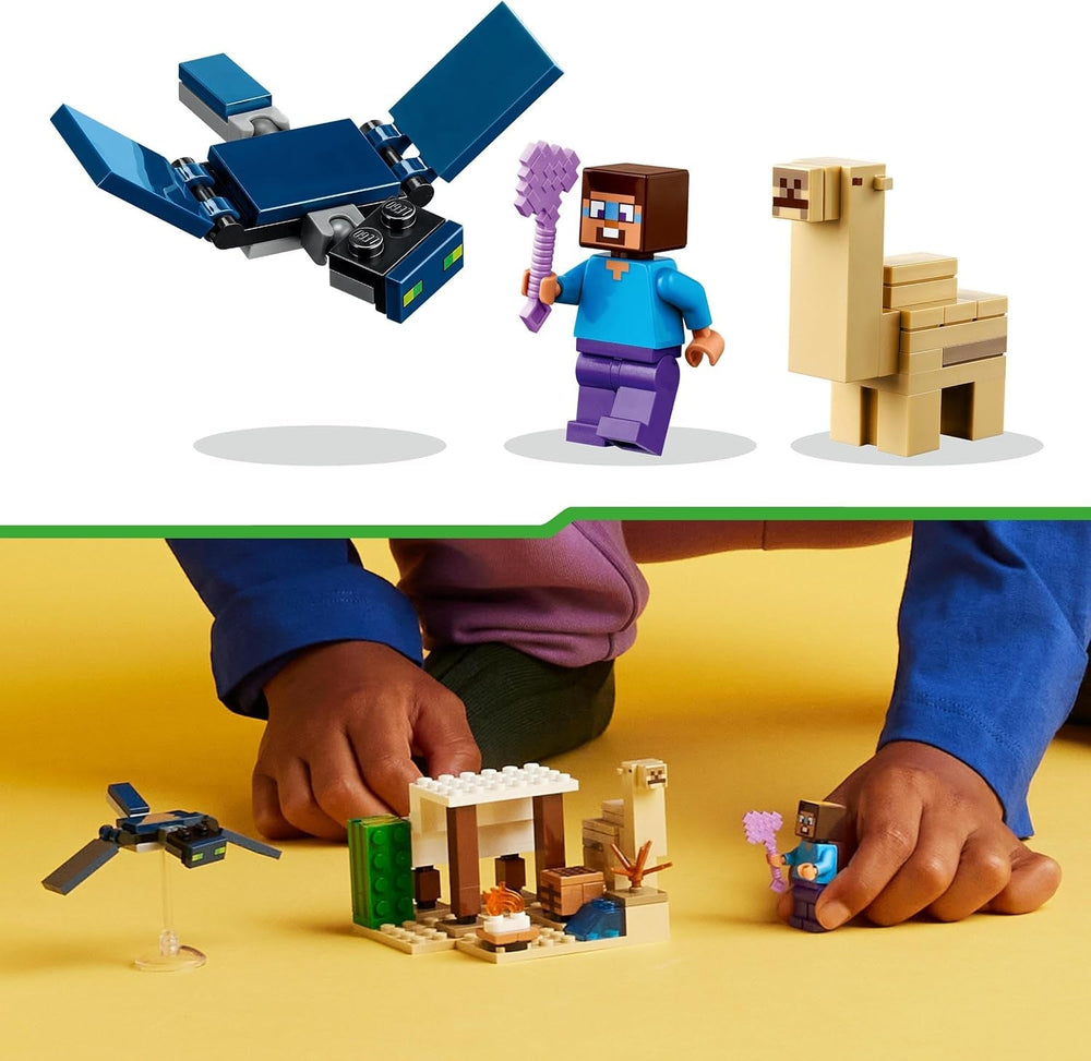 LEGO Minecraft Steve's Desert Expedition, set di videogiochi per ragazzi e ragazze, bioma con Steve, casa, figurine e giocattolo del cammello, regalo del giocatore per bambini dai 6 anni 21251 Set da costruzione Besuche den LEGO-Store