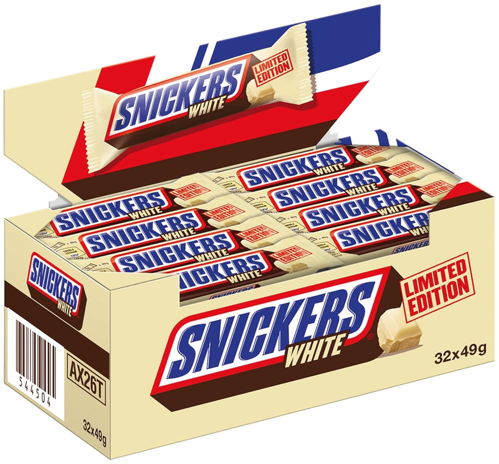 Una confezione grande di cioccolato contenente 32 tavolette di cioccolato da 50 g ciascuna.