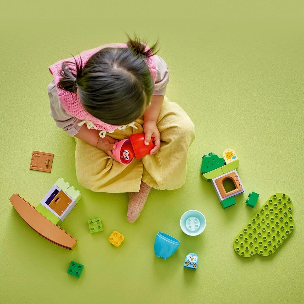 Albero LEGO DUPLO da bilanciare e impilare, giocattolo di sviluppo, set da costruzione per bambini a partire da 18 mesi, giocattolo creativo per bambini, giocattolo educativo con 2 uccelli giocattolo 10440 Set da costruzione Besuche den LEGO-Store