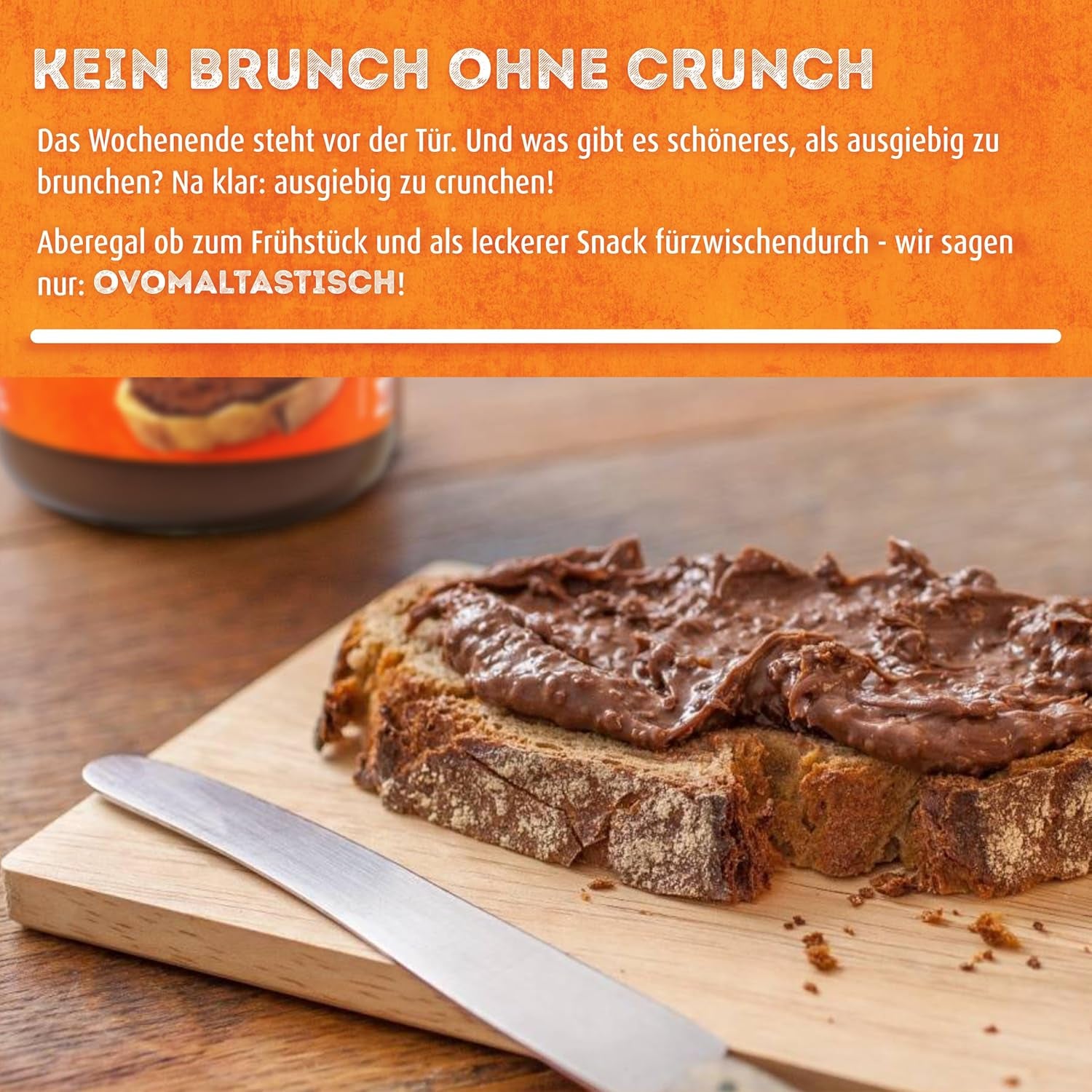 Ovomaltine OVO BREAK Barretta Wafer e Cioccolato - uno snack croccante dal gusto inconfondibile della nostra apprezzata Creme Crocante, naturalmente senza olio di palma (4 x 39g)