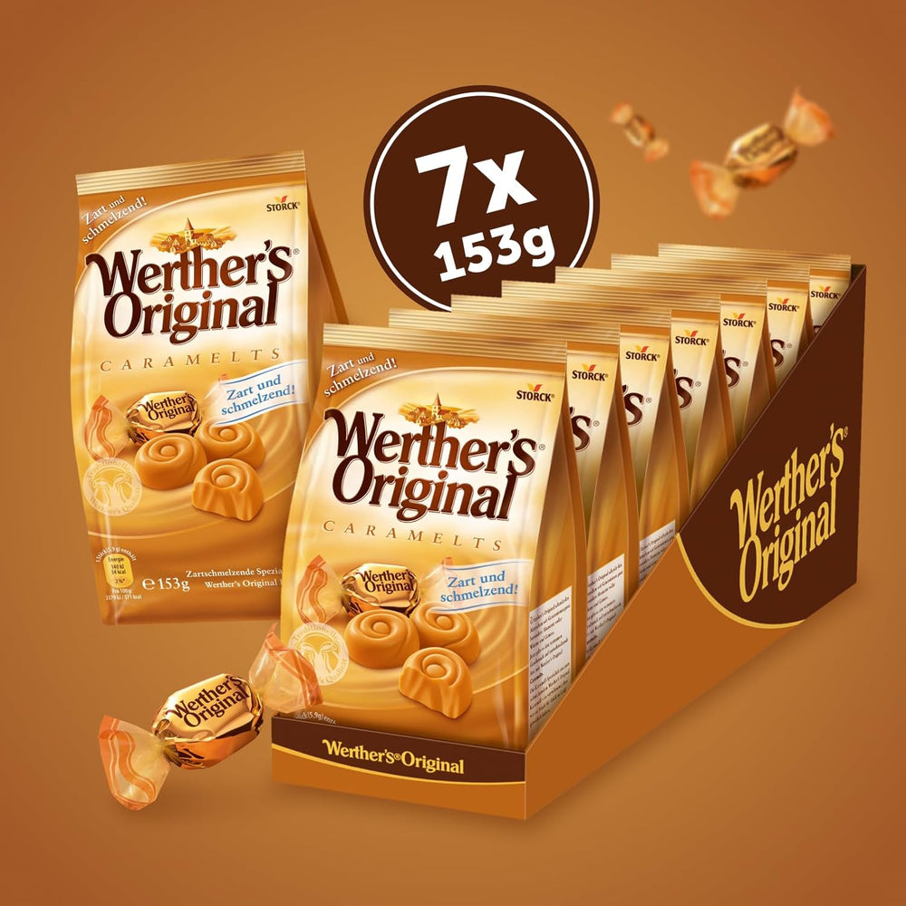 Caramelle – 2 x 7 x 153g (14 x 153g) – Caramelle caramellate che si sciolgono in bocca