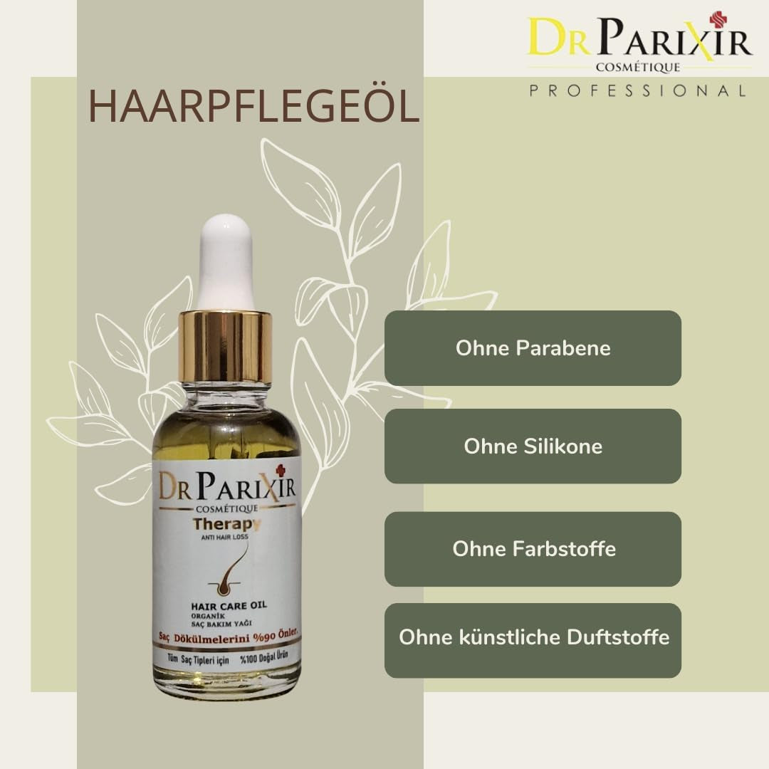 Dr Parixir Anti-Hair Loss Serum - Soluție eficientă cu ulei de măsline și rozmarin, 30ml | Reduce căderea părului și întărește rădăcinile părului Ingrijirea parului Naty Shop