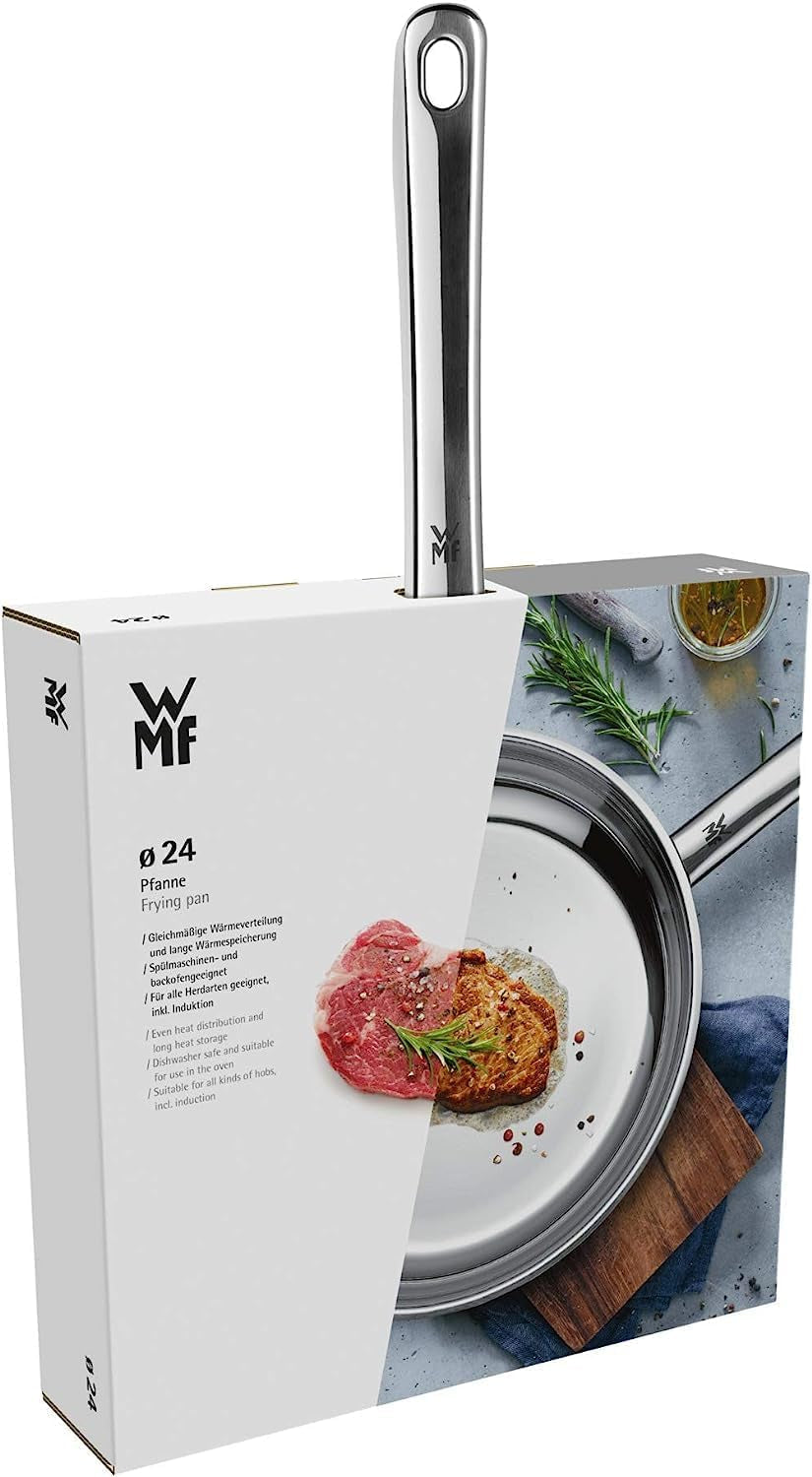 WMF Profi tigaie 28 cm, inducție, tigaie din oțel inoxidabil, neacoperită, rezistentă la cuptor Oale si Tigai Naty Shop