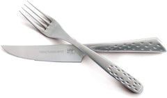 Set bistecca Weber Deluxe, 6 pezzi, design monoblocco in acciaio inox, extra affilato, manico ergonomico Kitchen Naty Shop