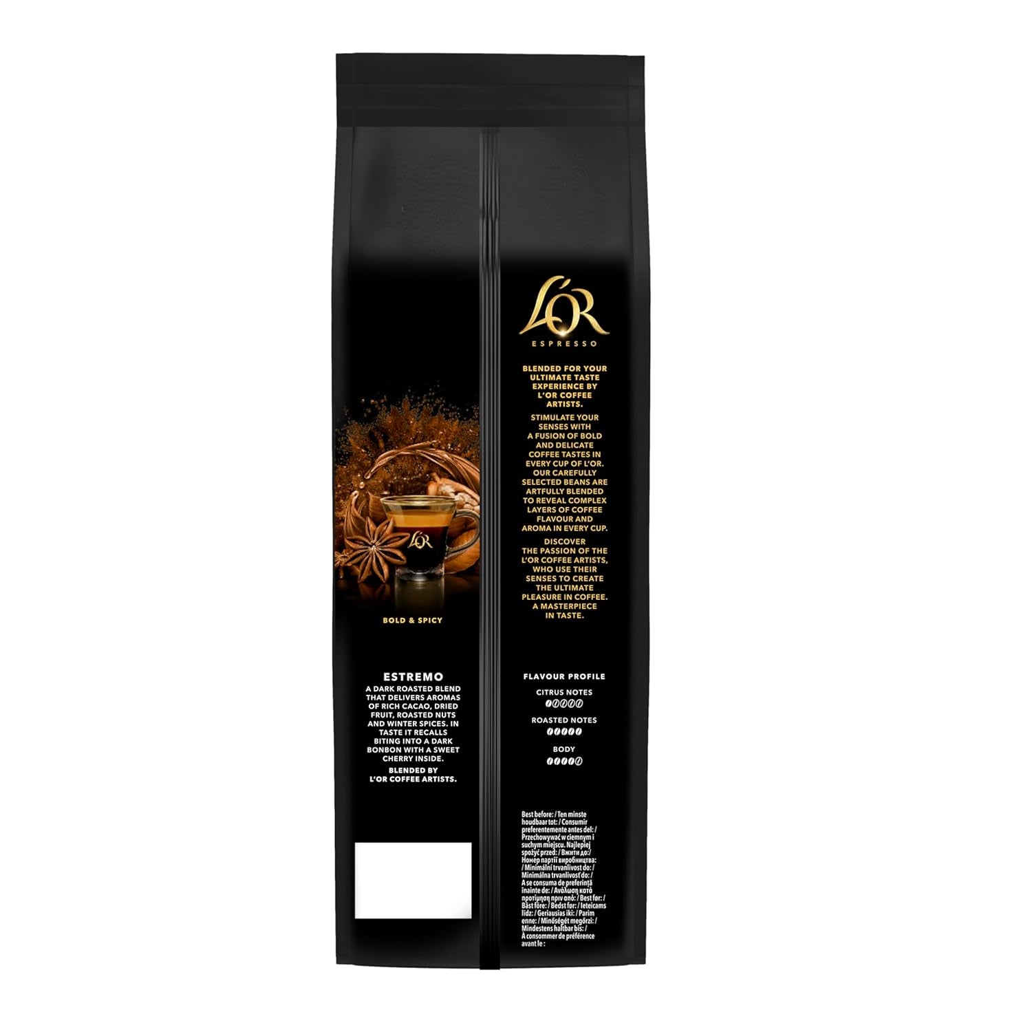 Boabe de cafea L'OR Espresso Estremo | Intensitate 11 | 500 g