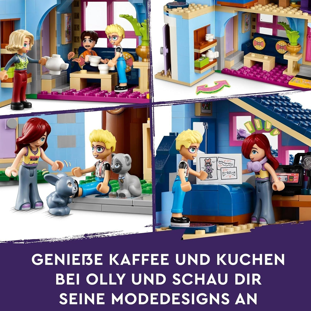 LEGO Friends Casa familiare Olly e Paisley, casa delle bambole con personaggi e accessori, set casa a due piani e casa sull'albero, regalo creativo per ragazze e ragazzi 7+ 42620 Set da costruzione Besuche den LEGO-Store