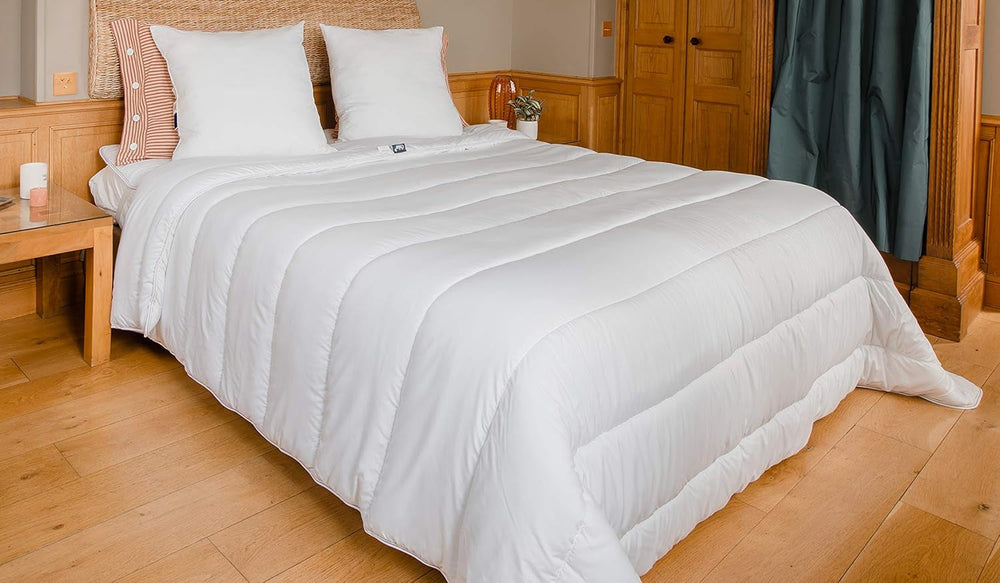 COLAS NORMAND - Trapunta ecologica - calda - 240 X 220 Cm - rivestimento e imbottitura da bottiglie riciclate - morbida, setosa e confortevole - lavorazione accurata Trapunte e trapunte Naty Shop