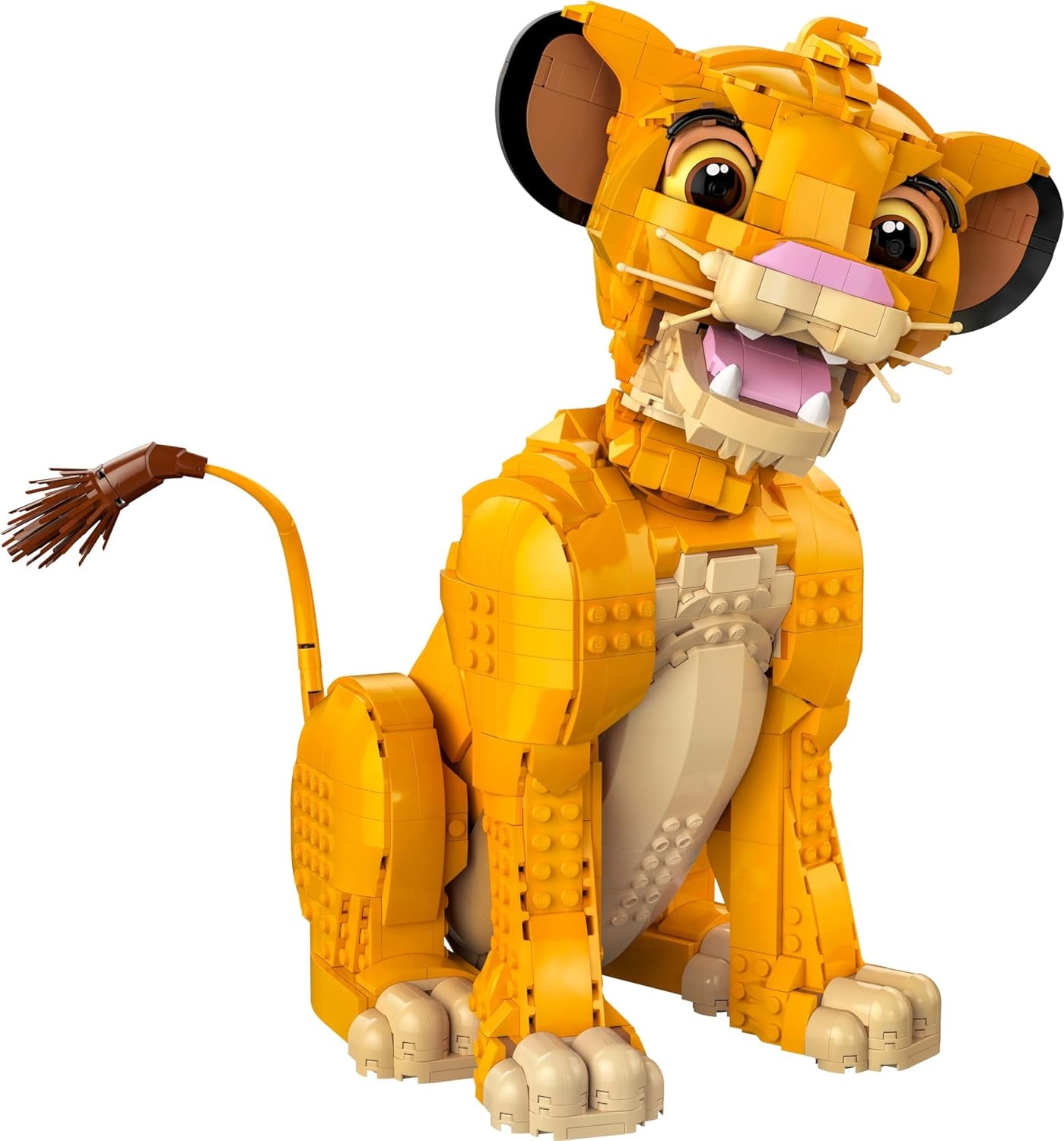 Lego Ç€ Disney Simba, il giovane re leone, giocattolo costruibile da collezionare con figurine di animali creative, attività rilassante per adulti, idea regalo per donne 43247 Set da costruzione Besuche den LEGO-Store