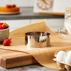 - Inel rotund pentru desert din oțel inoxidabil - Diametru 10 cm, Înălțime 4,5 cm - 3989.10, Argint