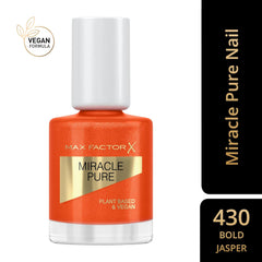 Max Factor Miracle Pure Nail, smalto per unghie ultra lucido, dai colori intensi con la luminosità di cristalli curativi e ingredienti nutrienti, colore 430 Bold Jasper