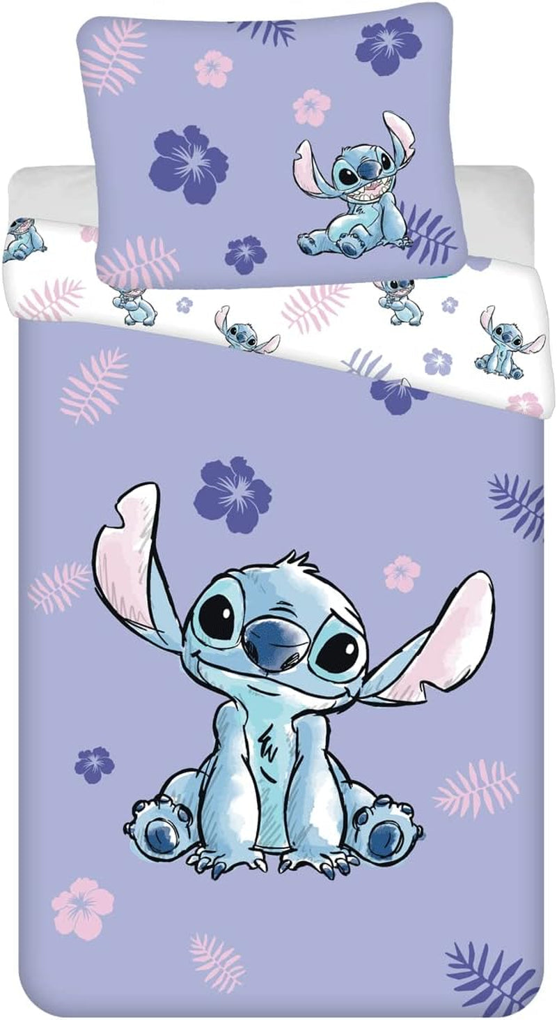 Biancheria da letto per bambini reversibile Lilo & Stitch, 100% cotone Biancheria da letto - bambini Naty Shop Default Title