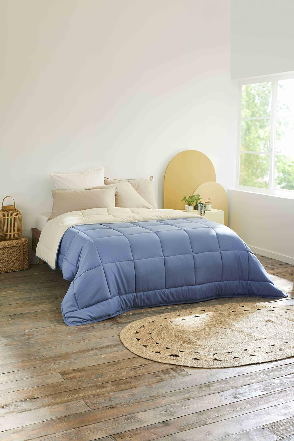 Toison D'Or Plapumă naturală Silkydor, 380 bumbac satinat, 240 X 280 cm, alb Plapumi si pilote Naty Shop Petrol/etanșant Complet Xl