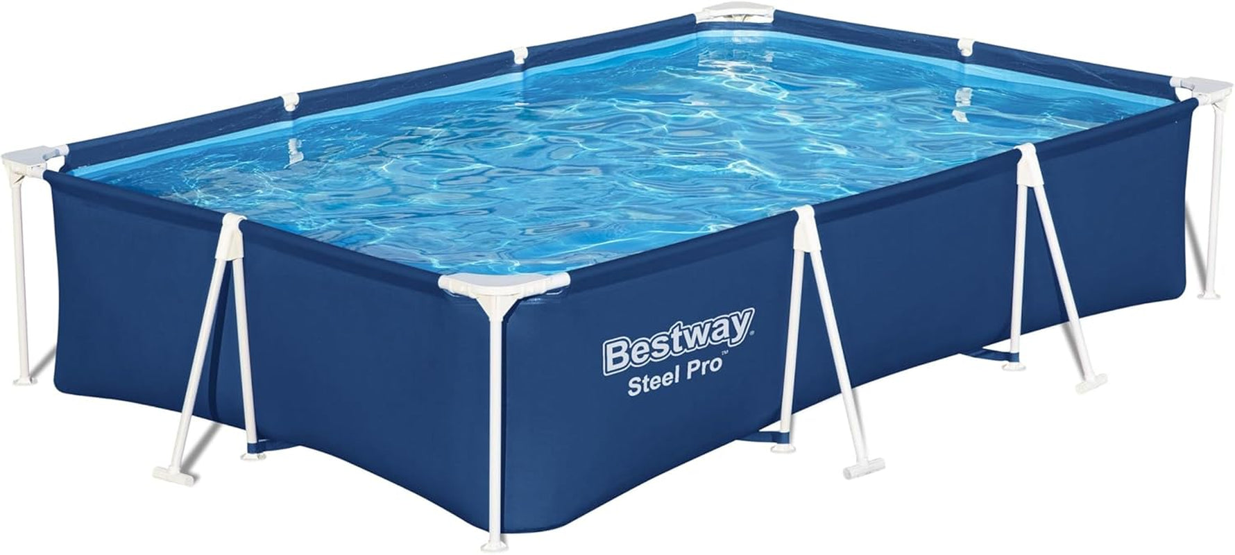 Set piscina Bestway Steel Pro, rettangolare, 3,00 mx 2,01 mx 66 cm, blu