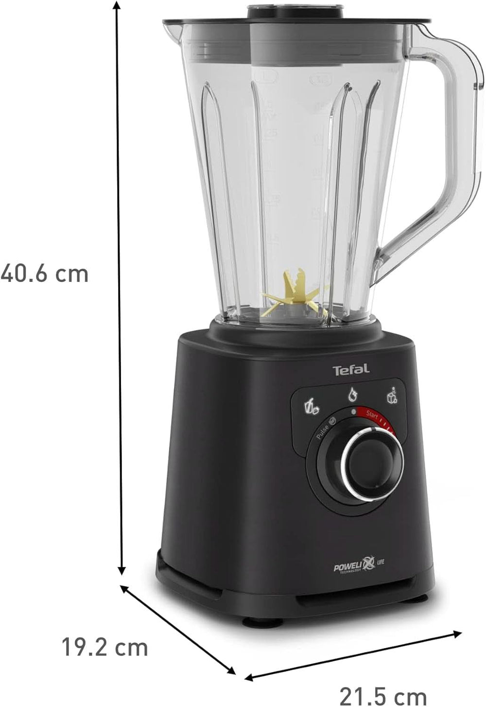Tefal Perfectmix+ Robot da cucina, 3 programmi automatici, Powelix-Klingentechnologie, sistema di raffreddamento ad aria, capacità 2 L, Tritan-Behälter, Inkl. Spatel, Schwarz, BL88A831 Cucina Naty Shop