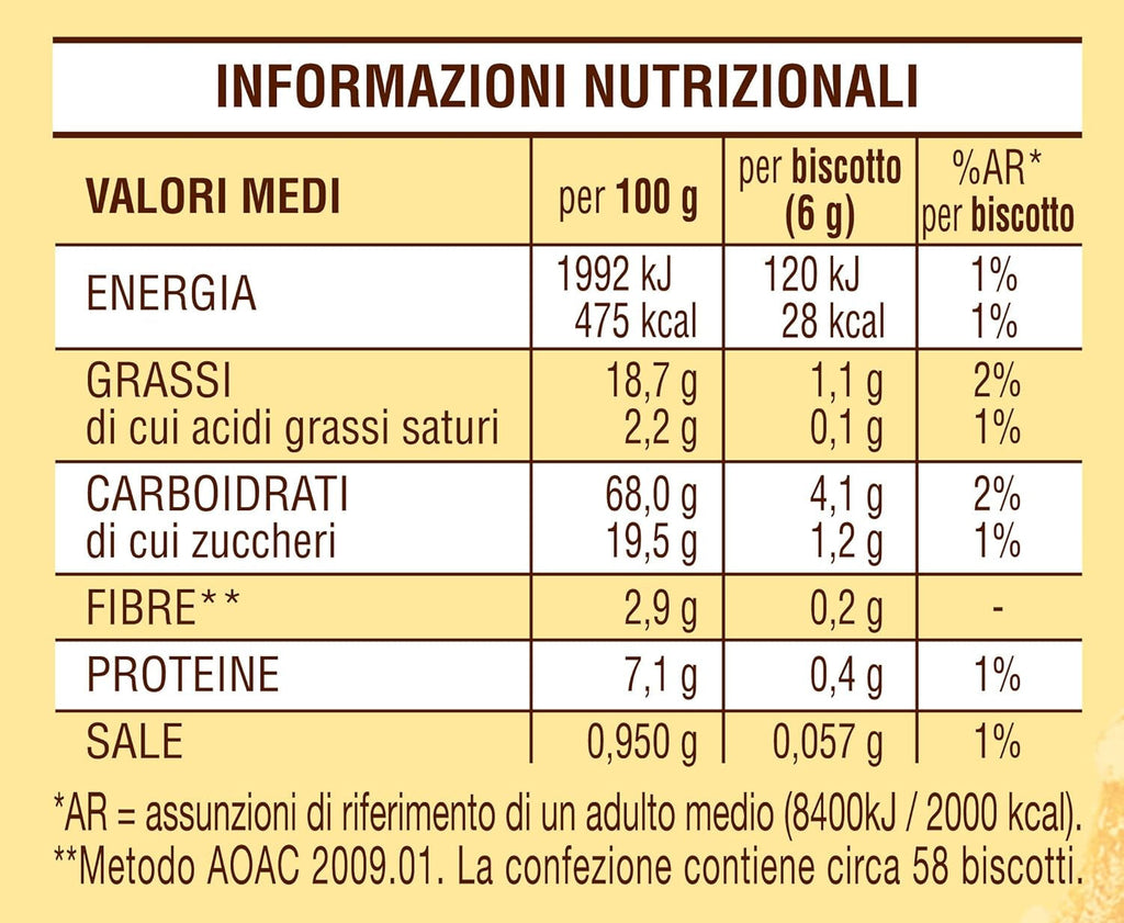 Biscuiți White Mill Frollini Galletti cu lapte proaspăt, 100% italieni, 350 g