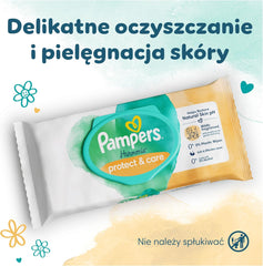 Salviette umidificate Pampers Harmonie Protect & Care, 18 confezioni da 44 salviette ciascuna = 792 salviette che aiutano a ripristinare il naturale equilibrio del pH della pelle