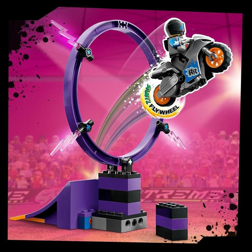 LEGO City Stuntz Ultimate Stunt Rider Challenge, 60361, acrobazie 3 in 1 per 1 o 2 giocatori, con motociclette giocattolo a 2 ruote per bambini, set 2023 Building Sets Besuche den LEGO-Store