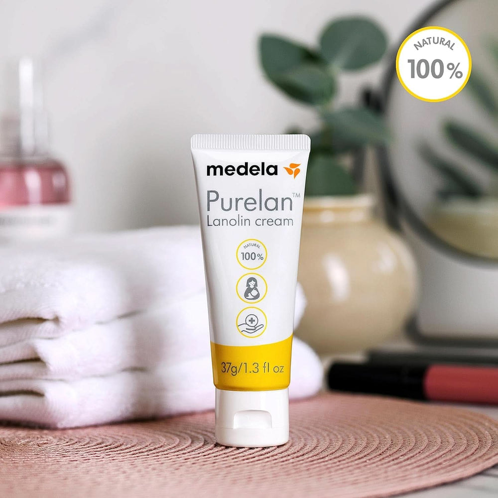 Medela Purelan 37G Lanolin Nipple Cream - crema pentru mameloanele dureroase și pielea uscată, 100% naturală, hipoalergenică Accesorii Hrana si Alaptare Bebe Naty Shop