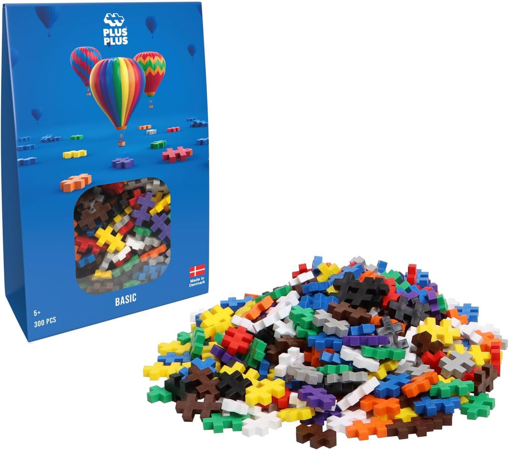 Plus-Plus 9604262 Geniales Konstruktionspielzeug, Regenbogen, Kreativ-Bausteine ​​​​Tube, 240 Teile