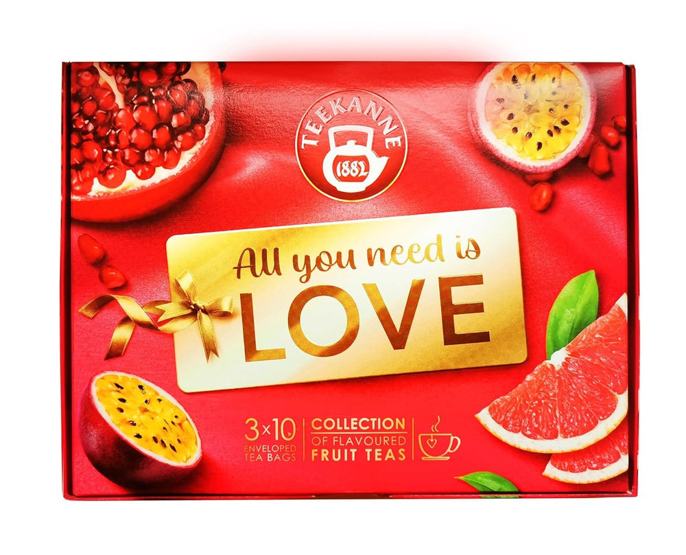 Pere'S Candy Bundle pentru ceainic LOVE Fruits Collection Box 3 x 10 pliculețe ceai de fructe + cadou Pere'S Candy