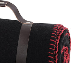 Coperta in tessuto pile Dawson - nera - misure 130 X 150 cm - grande coperta morbida e calda per divano o camera da letto - copriletto - ideale per la casa e il picnic Coperte e trapunte Naty Shop