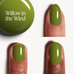 Smalto Essie dal finish cremoso per unghie dai colori intensi, n. 823 salice al vento, verde, 1 x 13,5 ml