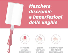 Microblock 3 in 1 Nail Care Nail Care Pink - Smalto curativo per unghie - Trattamento per unghie dei piedi - Rafforzamento delle unghie - Disponibile in 16 colori - 5 ml